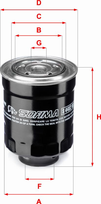 Sofima S 4452 NR - Fuel filter autospares.lv