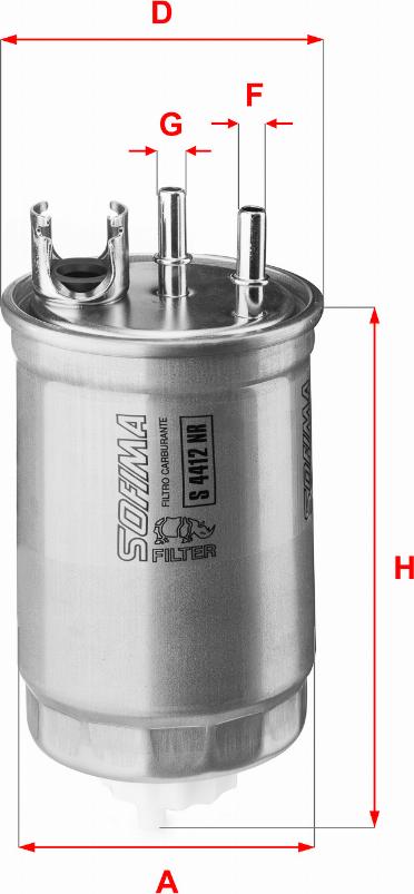 Sofima S 4412 NR - Fuel filter autospares.lv