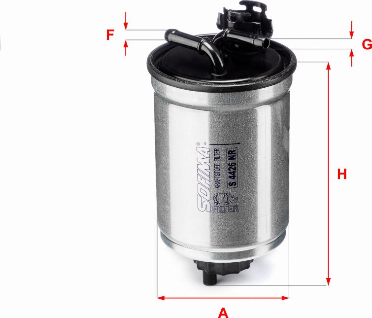 Sofima S 4426 NR - Fuel filter autospares.lv