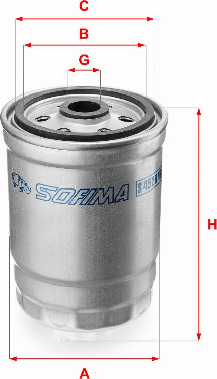 Sofima S 4526 NR - Fuel filter autospares.lv