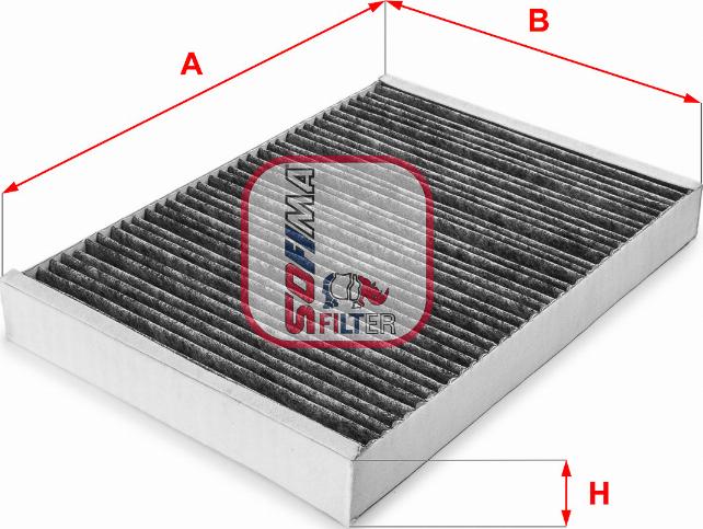 Sofima S 4101 CA - Filter, interior air autospares.lv