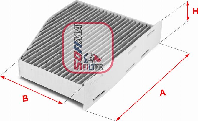 Sofima S 4124 CA - Filter, interior air autospares.lv