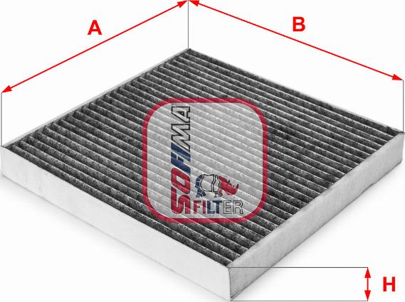 Sofima S 4176 CA - Filter, interior air autospares.lv