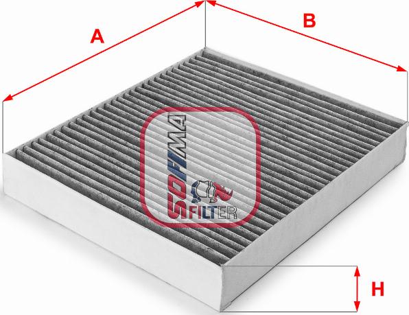 Sofima S 4178 CA - Filter, interior air autospares.lv