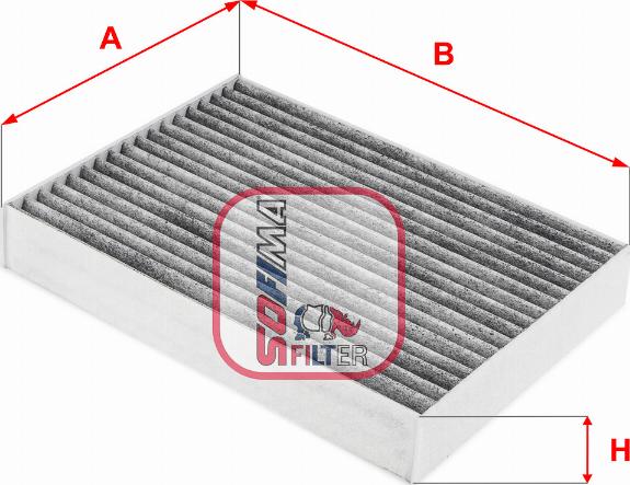 Sofima S 4257 CA - Filter, interior air autospares.lv