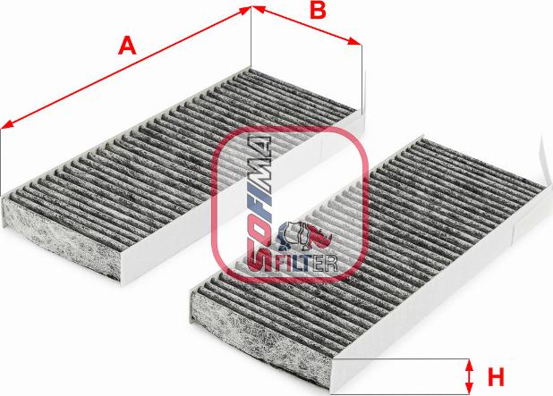 Sofima S 4287 CA - Filter, interior air autospares.lv