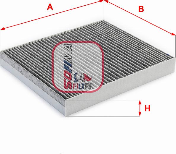 Sofima S 4238 CA - Filter, interior air autospares.lv