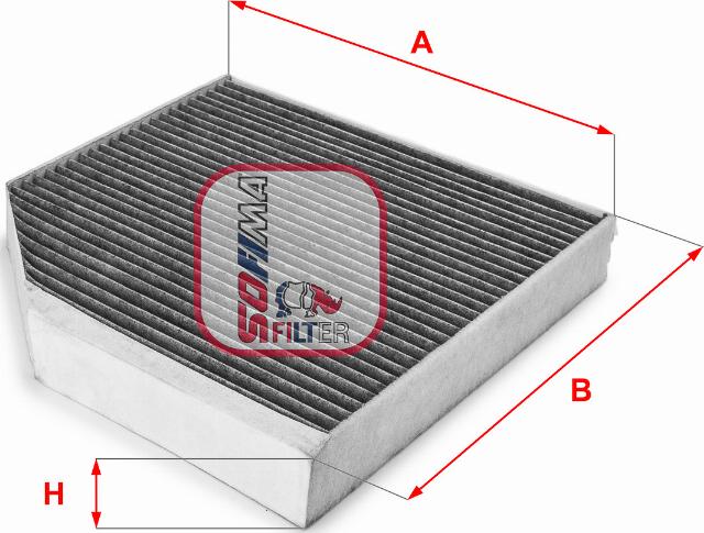 Sofima S 4222 CA - Filter, interior air autospares.lv