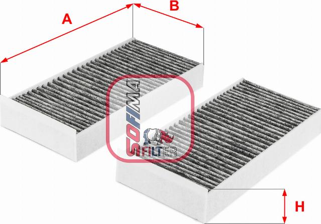 Sofima S 4279 CA - Filter, interior air autospares.lv