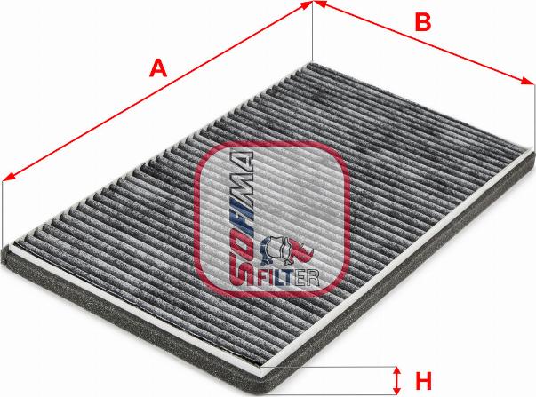 Sofima S 4278 CA - Filter, interior air autospares.lv