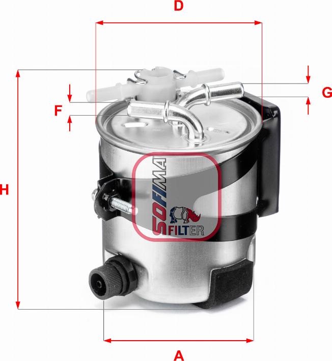 Sofima S 5418 GC - Fuel filter autospares.lv