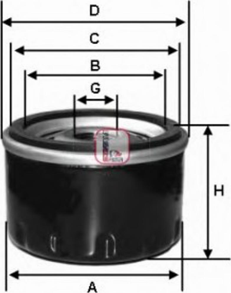 Sofima S 5610 R - Oil Filter autospares.lv