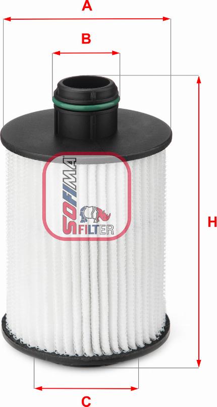 Sofima S 5093 PE - Oil Filter autospares.lv