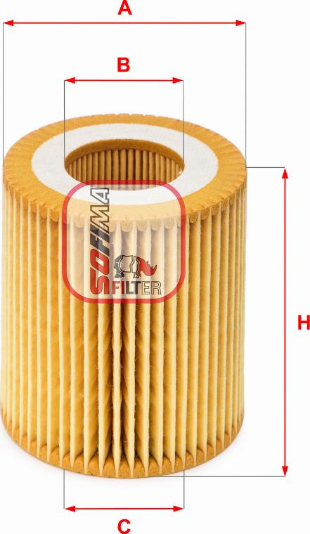 Sofima S 5049 PE - Oil Filter autospares.lv