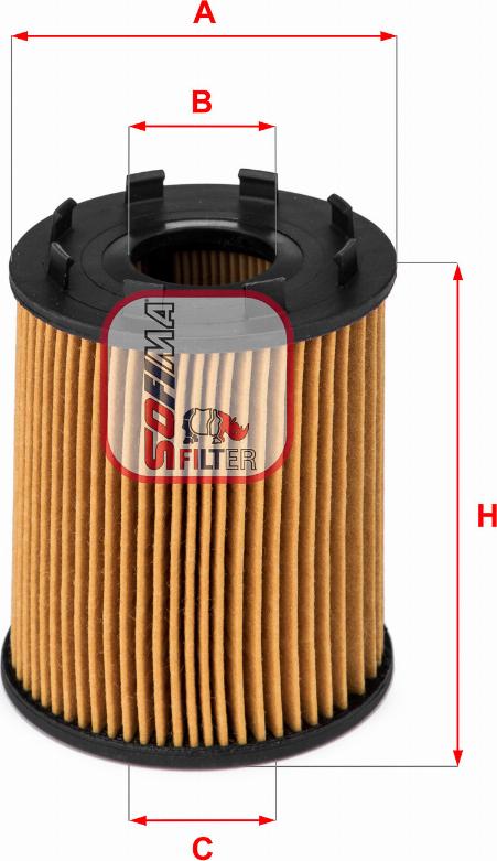 Sofima S 5043 PE - Oil Filter autospares.lv