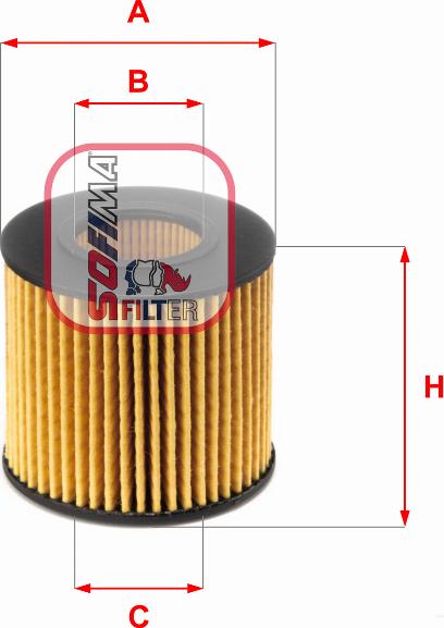 Sofima S 5086 PE - Oil Filter autospares.lv