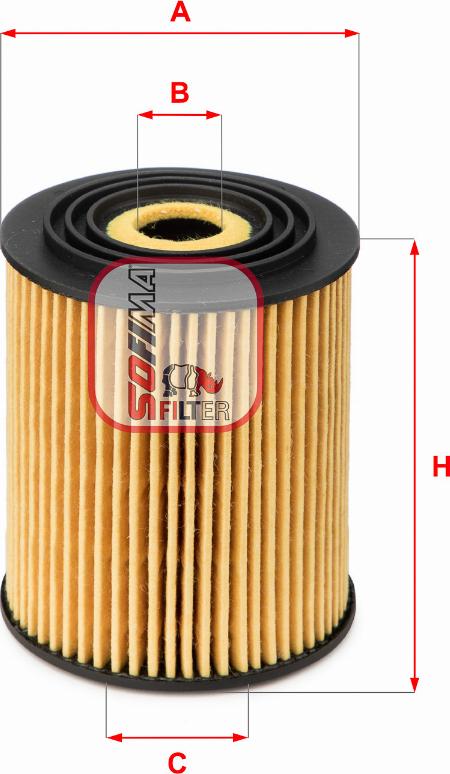 Sofima S 5034 PE - Oil Filter autospares.lv