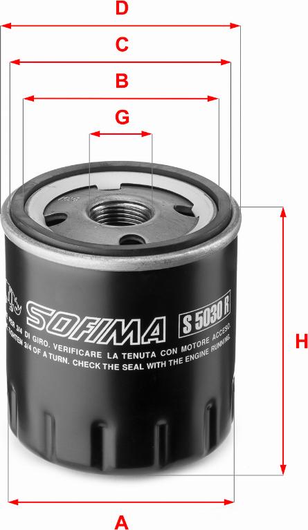 Sofima S 5030 R - Oil Filter autospares.lv