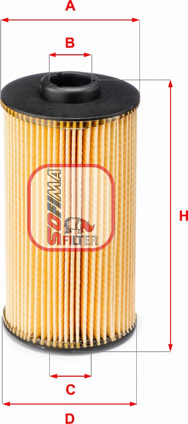 Sofima S 5038 PE - Oil Filter autospares.lv