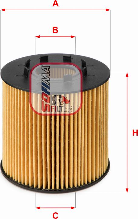 Sofima S 5033 PE - Oil Filter autospares.lv