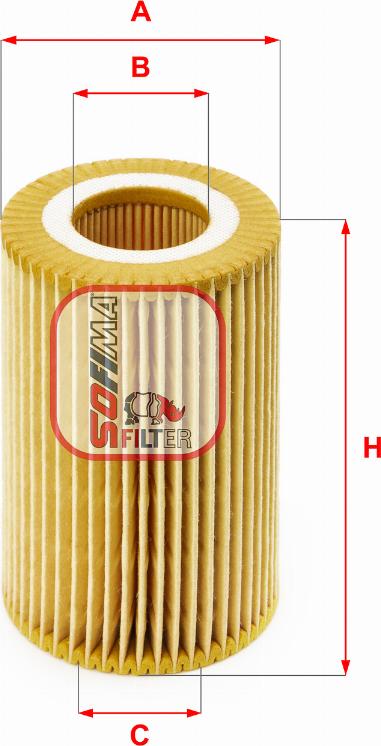 Sofima S 5074 PE - Oil Filter autospares.lv