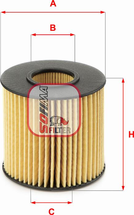 Sofima S 5196 PE - Oil Filter autospares.lv