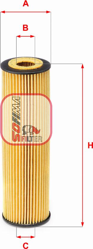 Sofima S 5155 PE - Oil Filter autospares.lv