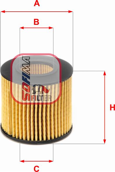 Sofima S 5116 PE - Oil Filter autospares.lv