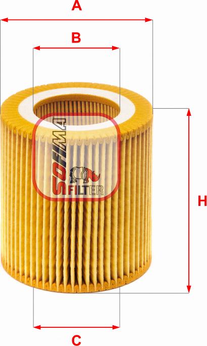 Sofima S 5171 PE - Oil Filter autospares.lv