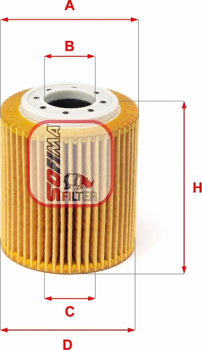 Sofima S 5216 PE - Oil Filter autospares.lv