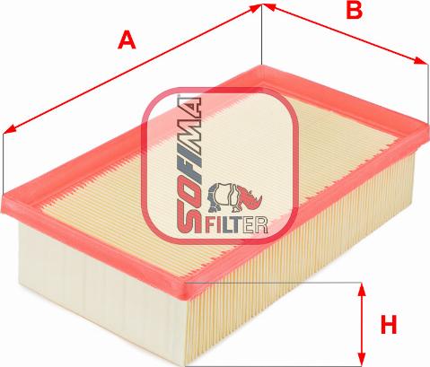 Sofima S 0412 A - Air Filter, engine autospares.lv