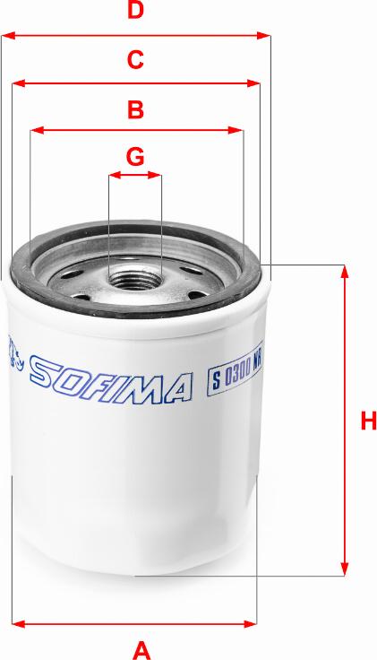 Sofima S 0300 NR - Fuel filter autospares.lv
