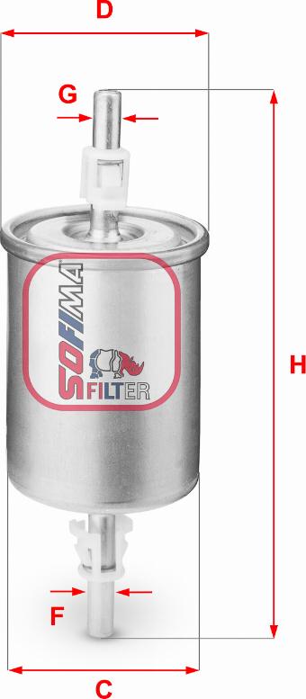 Sofima S 1515 B - Fuel filter autospares.lv