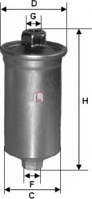 Sofima S 1699 B - Fuel filter autospares.lv