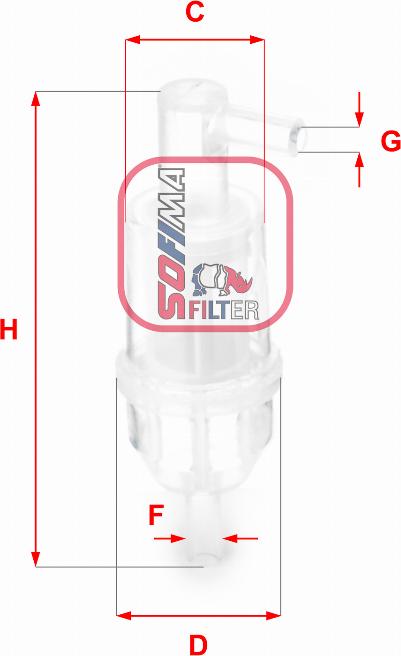 Sofima S 1013 B - Fuel filter autospares.lv