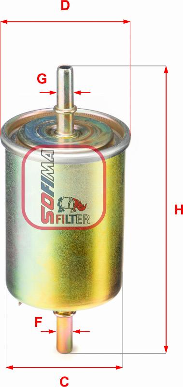 Sofima S 1850 B - Fuel filter autospares.lv