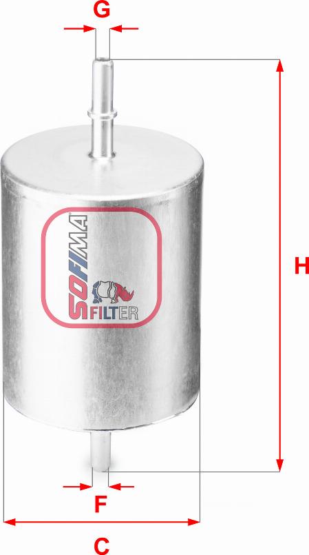 Sofima S 1817 B - Fuel filter autospares.lv