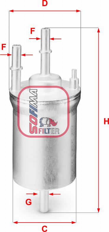 Sofima S 1833 B - Fuel filter autospares.lv