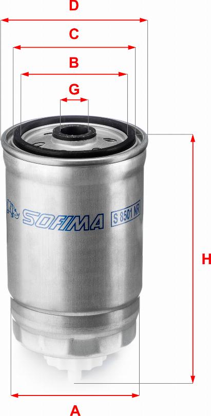 Sofima S 8501 NR - Fuel filter autospares.lv