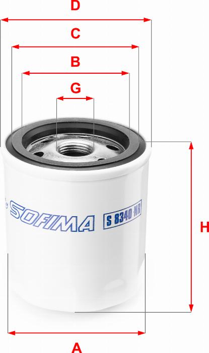 Sofima S 8340 NR - Fuel filter autospares.lv
