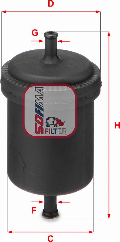 Sofima S 3900 B - Fuel filter autospares.lv