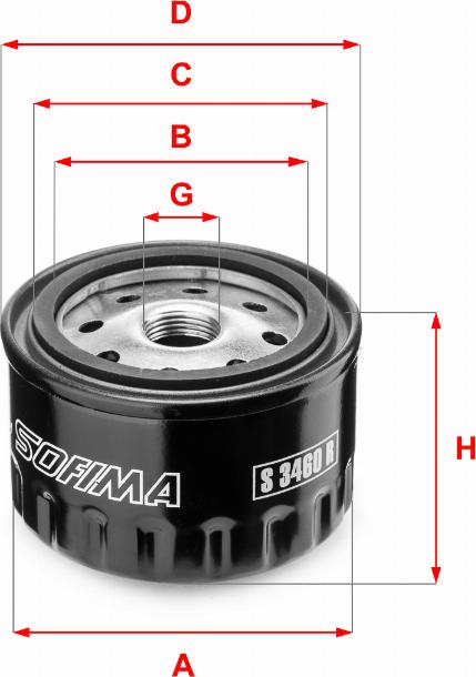 Sofima S 3460 R - Oil Filter autospares.lv
