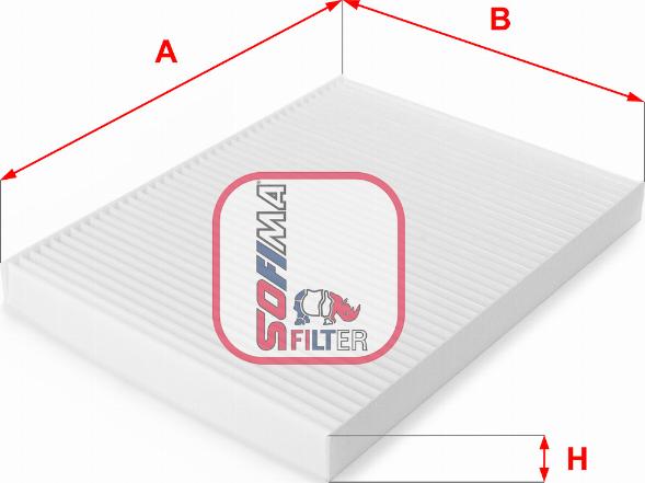 Sofima S 3006 C - Filter, interior air autospares.lv