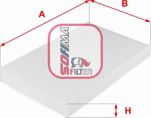 Sofima S 3038 C - Filter, interior air autospares.lv