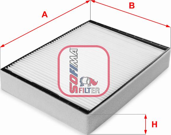 Sofima S 3077 C - Filter, interior air autospares.lv