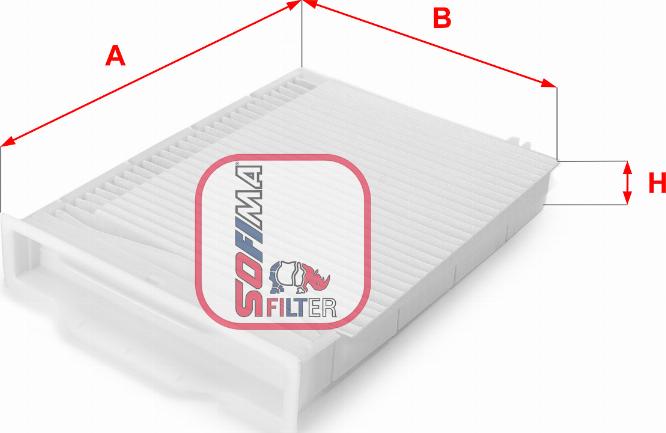 Sofima S 3107 C - Filter, interior air autospares.lv