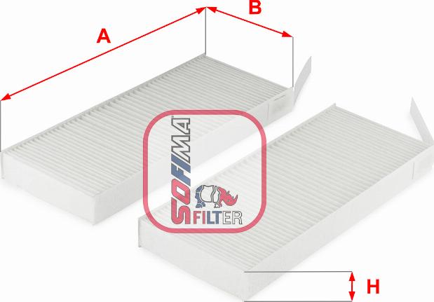 Sofima S 3311 C - Filter, interior air autospares.lv