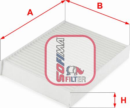 Sofima S 3299 C - Filter, interior air autospares.lv