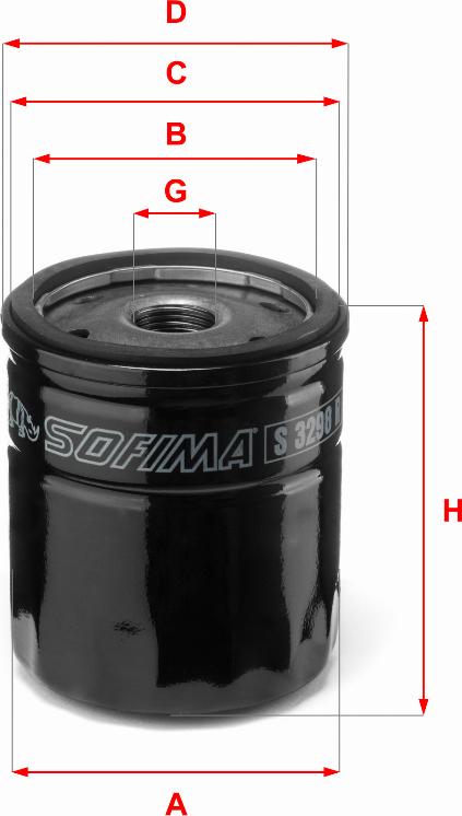 Sofima S 3298 R - Oil Filter autospares.lv