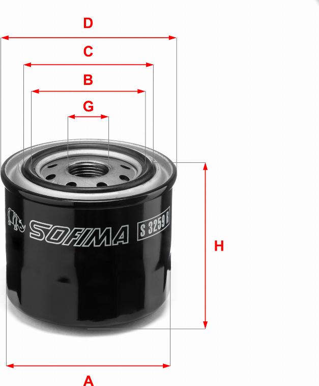 Sofima S 3259 R - Oil Filter autospares.lv